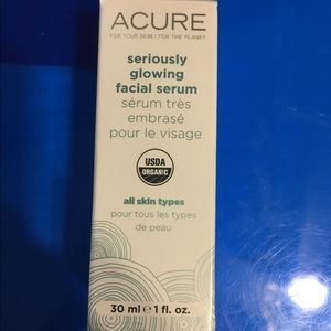 Acure seriously glowing facial serum.